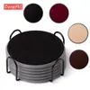 Posavasos de Silicona Más Vendido Transfronterizo, Redondo 10 cm, Base Aislante de Calor para Escritorio, Antideslizante, Resistente a Altas Temperaturas, Posavasos para Café, Posavasos de Fieltro