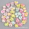 Pasador Clip Bb Oso Dibujo Animado Accesorios de Resina Conejo Pez Pajarita Tocado Diadema Paquete de Materiales Hechos a Mano DIY