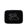 Bolsa forro estilo coreano lindo bordado pequeño animal de peluche funda protectora para ipad tableta 11 pulgadas bolsa para laptop