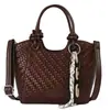 2026 Verano Nuevo Diseño de Nicho Bolso Tote Tejido para Mujer Estilo Coreano Bolso de Hombro Versátil Lujo Ligero Moda para el Trabajo