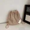 Bolso de Hombro Tejido para Viajes de Vacaciones, Bolso de Mano Retro de Malla Hueca, Bolso Simple Tejido