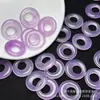 Morado Transparente Hielo 20mm Hebilla de Paz Hebilla de Princesa Piezas para Aretes Venta al por Mayor DIY Colgantes de Joyería de Jade Pasador Accesorios de Jade