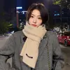 Cachecol Feminino de Inverno Versátil Mantém o Calor Para Casal Proteção de Pescoço de Estudante Lã Tricotada de Caxemira Cachecol de Menina Toque Sofisticado Pescoço Masculino
