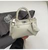 Bolso de Mano Retro de Moda Platino para Mujer 2025 Verano Nuevo Lujo Accesible Bolso de Hombro de Gran Capacidad Bolso Cruzado para Viajeros