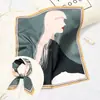 [Diseño Original] Pañuelo Cuadrado Pequeño Estilo Coreano Ins para Mujer Todo Combinación Estilo Occidental Pañuelo Decorativo Pañuelo de Primavera y Otoño Pañuelo Artístico