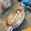 Suministro de Válvulas de Mariposa de Acero Fundido de Triple Excentricidad con Cierre Duro, Válvulas de Mariposa Tipo Abrazadera para Turbina D373H-16C Dn100