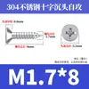 Tornillos Autorroscantes Avellanados Gb846 Acero Inoxidable 304 Cabeza Plana Phillips Tornillos para Madera Extendidos M2.9M3.5M4.2M5.5