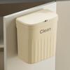 Cubo de Basura Simple de Pared para Cocina Estilo Crema Gran Capacidad Sala de Estar Oficina Cubo de Almacenamiento para Sándwiches Papelera de Cocina para Desechos