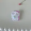 Brillante Dibujo Animado Montando Caballo de Madera Serie Gatito Accesorios de Resina DIY Material para Pasador de Pelo Diadema Agujero Hebilla de Zapato Accesorios para Ropa