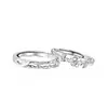 "Gardenia" anillo de pareja un par de anillos con letras de diseño de nicho para hombre y mujer regalo de aniversario Día de San Valentín