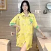 Saia de Seda Gelada Primavera e Verão Cardigan com Lapela Camisola Feminina Roupa de Casa de Algodão Pode Ser Usada Fora Pijama [13 Padrões]