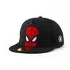 Gorra Infantil de Spider-man Primavera y Verano Nueva Gorra Infantil Moda Europea y Americana Dibujos Animados Gorra de Béisbol Comercio Exterior Plana Along Gorra Hip Hop