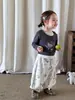 Roupas infantis para meninas: calça moletom casual de outono para crianças, calça jogger, calça lanterna, calça de bebê Classe A
