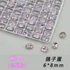 Ovos de pombo K9 de alta qualidade 6*8mm corte ninho de pássaro grandes decorações de diamante brilhante de alta transparência com base pontiaguda para nail art