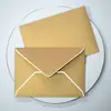 Envelope de Borda Dourada Transfronteiriço Em Estoque Capa para Envelope de Convite em Papel Perolado Fabricação de Capa para Cartão de Membro Sacola Envelope Impressão Personalizada