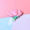 Nuevos Accesorios de Resina de Flor de Cerezo Loto Simulada diy Funda de Teléfono de Crema Accesorios para el Cabello Taza de Agua Funda de Auriculares Decoración