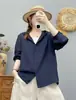 Nova Camisa com Capuz de Manga Longa Solta de Gaze de Algodão Dupla Camada Estilo Japonês Mori Girl para Mulheres Top Versátil MHT Primavera e Outono de 2026