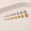Contas Espaçadoras de Metal de Aço Inoxidável de 3-10mm para Pulseira de Miçangas DIY Feita à Mão Chaveiro Material de Joias Acessórios