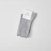 2025 Nuevos Calcetines Casuales Versátiles de Moda Grises para Mujer a Media Pantorrilla Estilo Delgado de Primavera y Verano Moda Ins Color Sólido