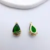 Accesorios para Joyería DIY Chapado en Cobre Vidrio Gancho Dorado Borde de Flor Colgante Gota Pendientes Pulsera Material con Cuentas Accesorios