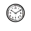 Reloj de pared con graffiti pintado a mano creativo, reloj de arte simple en blanco y negro, adecuado para la decoración del hogar, la sala de estar y la habitación de los niños