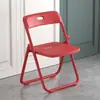Banqueta simples com encosto, cadeira dobrável para casa, banqueta dobrável portátil, cadeira para treinamento e conferência, cadeira de jantar, cadeira de escritório para dormitório
