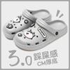 Zapatos con agujeros para mujer, verano 2025, nuevo estilo, para uso exterior, zapatos de playa, zapatillas de interior para pareja, sandalias antideslizantes con dibujos animados para hombre.
