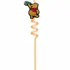 Dibujos animados Winnie the Pooh Pajitas Espirales de Colores Pegatinas Creativas para Pajitas Decoración de Fiesta Pajitas Curvas Venta al por Mayor Transfronteriza