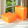 Tapa y Base de Caja de Regalo Cuadrada de Mármol Caja de Regalo de Cumpleaños Caja Dura Caja de Empaque para Eventos de Negocios En Stock
