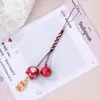 Llavero Colgante Gato de la Suerte Cerámica Jingdezhen DIY Gato de la Suerte 3D Campanilla Correa para Teléfono para Hombres Mujeres Adorno de Mochila