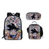Atacado de fábrica mochila Dragon Ball bolsa de gelo Bolsa Dragon Ball bolsa para refeição estojo conjunto de três peças