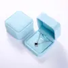 Caja de Joyería de Franela Caja para Colgantes de Collar Caja de Empaque para Joyería Caja de Almacenamiento para Regalos de Joyería Caja para Insignias Broches Clavos de Oreja