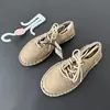Zapatos de Pescador de Paja de Nuevo Estilo Primavera y Otoño 2026 para Niños, Zapatos Casuales con Cordones de Gamuza, Zapatos Transpirables para Niños, Venta al por Mayor para Comercio Exterior