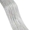 Ventas Directas de Fábrica de Accesorios de Boda de Gama Alta, Cortinas de Hilo Plateado, Rueda de la Fortuna para Bodas, Decoración de Fondo que No se Enreda, Anillos para Techo