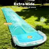 Escorregador aquático transfronteiriço para duas pessoas, tapete estendido para escorregador aquático no gramado, brinquedo inflável de brincar na água para crianças no quintal de verão, personalizável