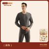 Traje de ropa interior térmica de seda de cachemira gruesa para pareja 260 hombres y mujeres de doble cara cepillado con forro polar ropa interior larga