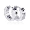 Nuevos pendientes de nicho moda europea y americana de alta calidad pendientes esféricos medianos de acero inoxidable pendientes geométricos de galvanoplastia transfronteriza