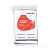 Manta térmica de supervivencia para exteriores, manta de emergencia, manta solar plateada de doble cara para maratón, equipo de supervivencia de emergencia, disponible para venta al por mayor