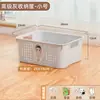 Caixa de Armazenamento para Itens Diversos, Organizador de Lanches e Brinquedos Domésticos, Cesta de Armazenamento de Plástico, Organizador de Mesa para Dormitório