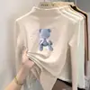 Prenda interior de forro polar de doble cara de moda para niñas, ropa interior de dibujos animados para otoño e invierno, top casual cálido de manga larga cepillada para niños mayores