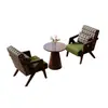 Sillón individual para salas de estar pequeñas, juego de mesa y sillas de ocio para balcón, silla para dormitorio de hotel y casa de huéspedes, estilo vintage