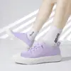 Estilo Nuevo Otoño e Invierno Slip-On Casual Punta Redonda Zapatillas de Terciopelo para Hombres y Mujeres Zapatos Galleta Zapatos de Punto Volador para Hombres Deportivos Hombres