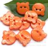 Botones de resina con forma de cabeza de oso de dibujos animados, para suéter de bebé, camisa, botones con forma de cabeza de oso, color directo de fábrica