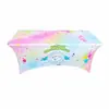 Mantel Transfronterizo Adecuado para Mesas Rectangulares, Mantel Elástico, Lavable, Anti-Arrugas, Cubierta de Mesa para Bodas, Fiestas, Banquetes