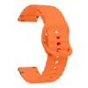 Para Samsung Watch7654 Pulseira de Relógio 20mm Pulseira de Relógio 22mm Pulseira de Silicone com Ponto Ondulado Universal