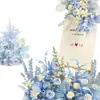 Nuevos Arreglos Florales de Piso para Decoración de Bodas, Arte Floral para Bodas, Arreglos Florales para Escenario en T, Arreglos Florales de Bienvenida para Hoteles