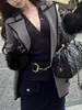 Falda de Punto de Segunda Mano Estilo de Alta Gama con Bolsillos y Hebilla Dorada para Mujer, Falda Recta Versátil para Otoño e Invierno para el Trabajo