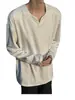 Nueva Sudadera Pesada de Color Gris Oscuro con Cuello para Hombre, Camiseta Base de Manga Larga para Otoño e Invierno, Camisa Henley Estilo Americano, Casual y Versátil
