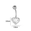 Henson Clássico Aço Inoxidável Barra com Zircônia Incrustada de Cobre Forma de Cobra Coração Forma de Flor Joia para Piercing no Umbigo