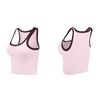 Sujetador de Yoga Nuls Color Bloque Nude Juvenil para Mujer, Espalda Hermosa con Escote en U Chaleco Deportivo Exterior, Sujetador de Fitness Dulce para Chica de Verano
